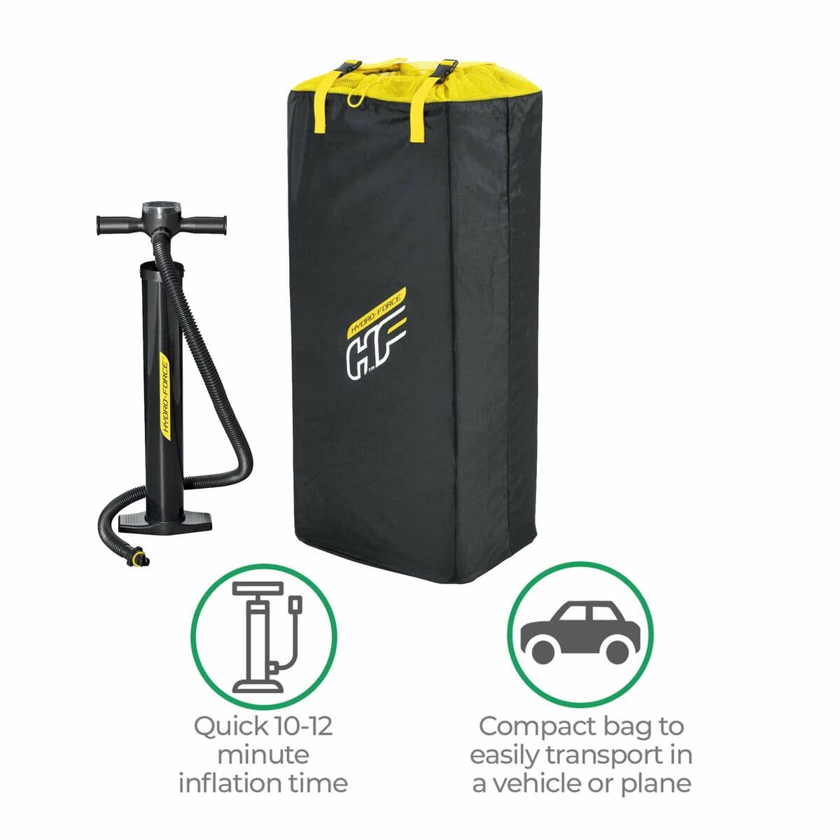 Piepūšamais Airu Sērfošanas Dēlis ar Piederumiem Bestway Hydro-Force Daudzkrāsains 274 x 76 x 12 cm - Image 12