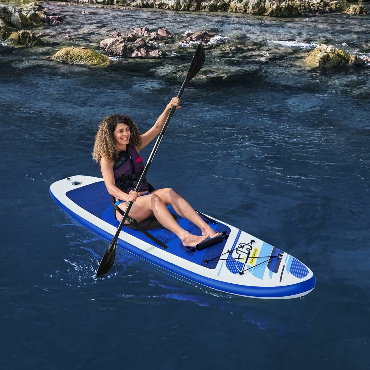 Bestway Paddle Surf Konvertibel Bord Hidro-Force 305x84x12 cm Fritid 65350 - Image 12