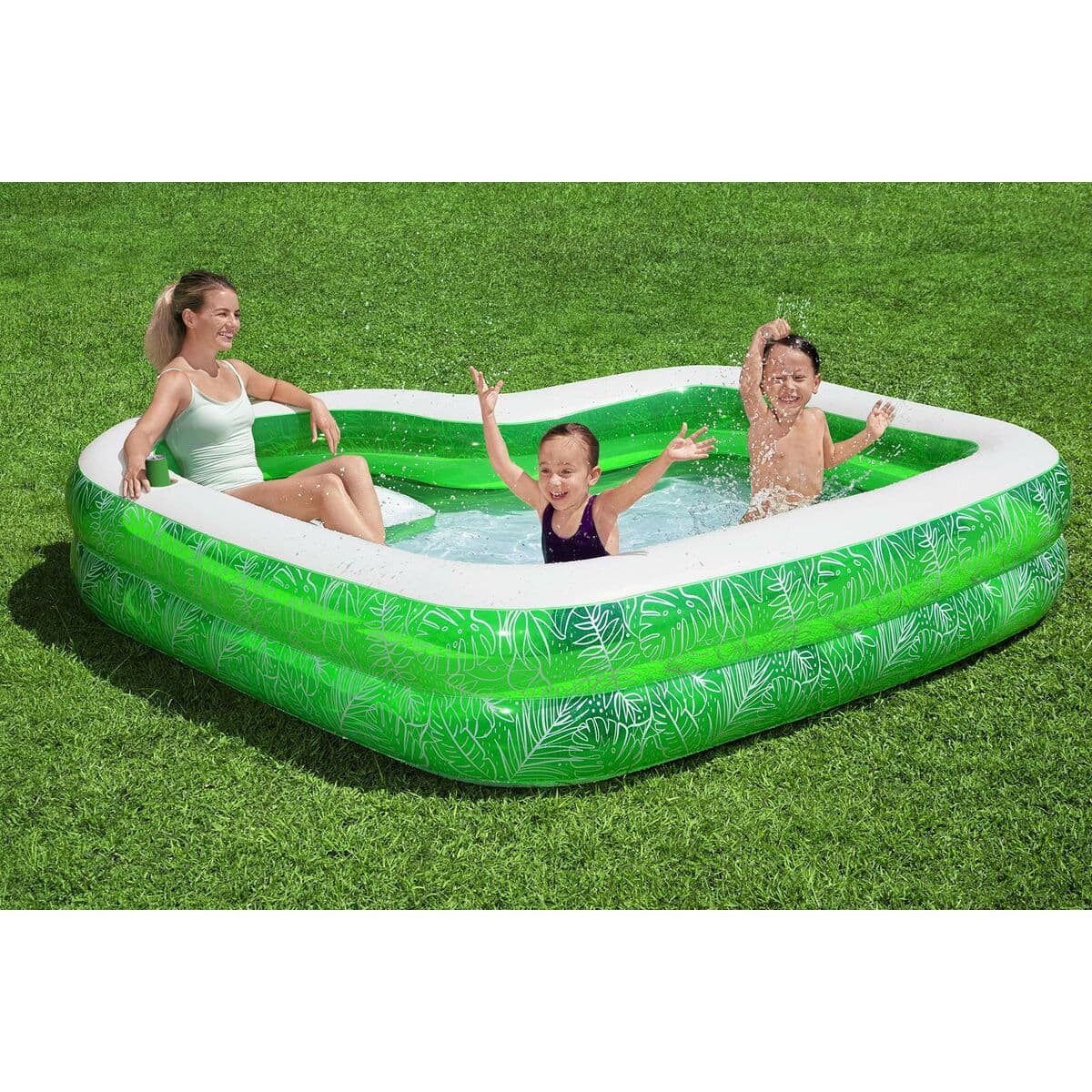 Inflatable Paddling Pool for Children Bestway Green Multicolour 231 x 231 x 51 cm - Image 7