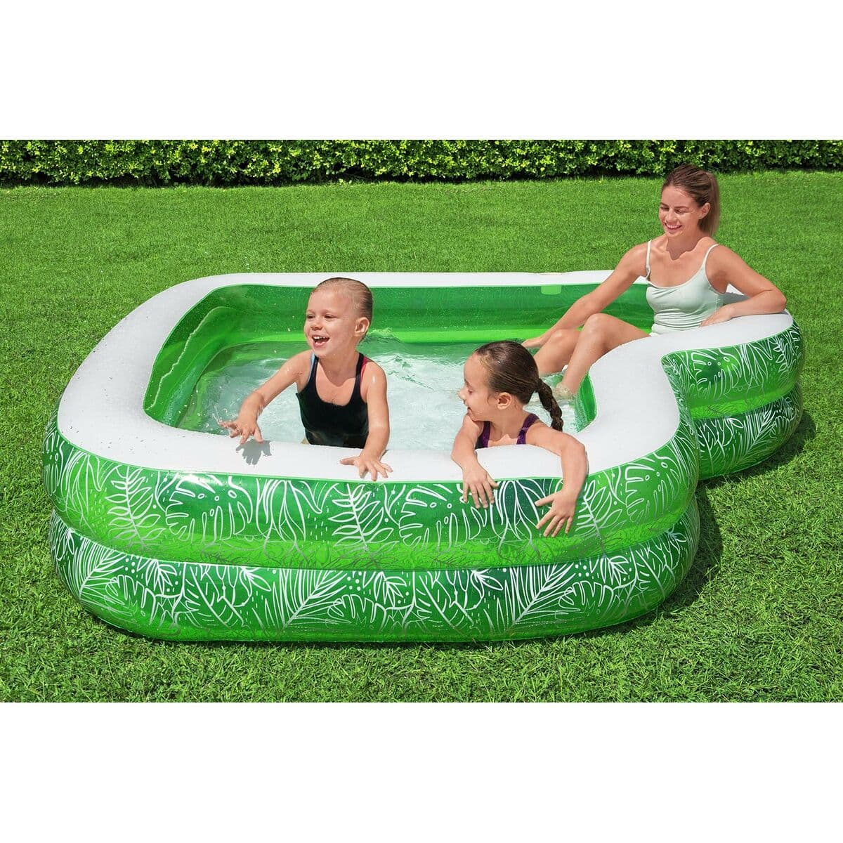 Inflatable Paddling Pool for Children Bestway Green Multicolour 231 x 231 x 51 cm - Image 23