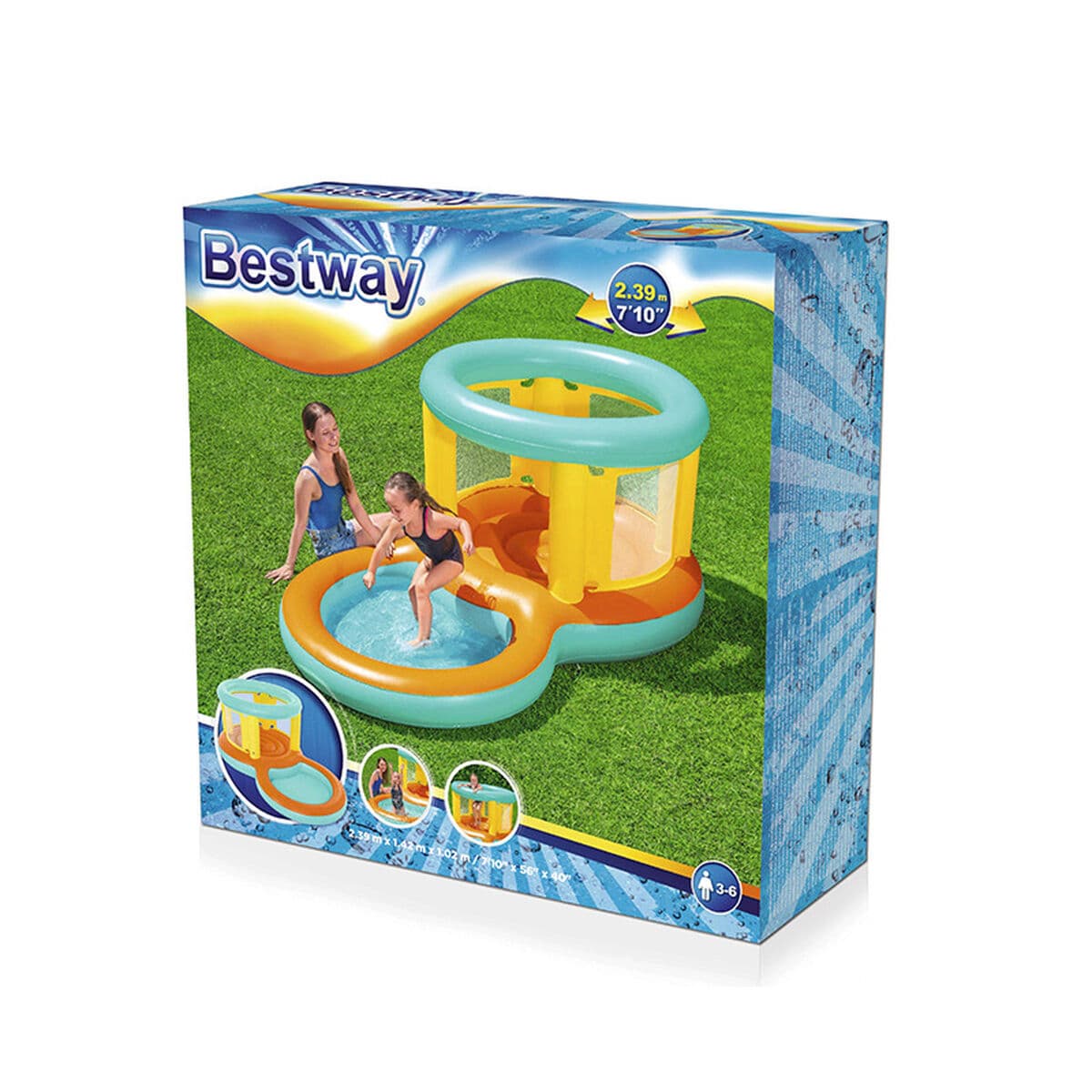 Bestway Piscina Hinchable Parque de Juegos Saltador 239x142x102 cm +3 a 6 Años Jardin 52385 - Image 2