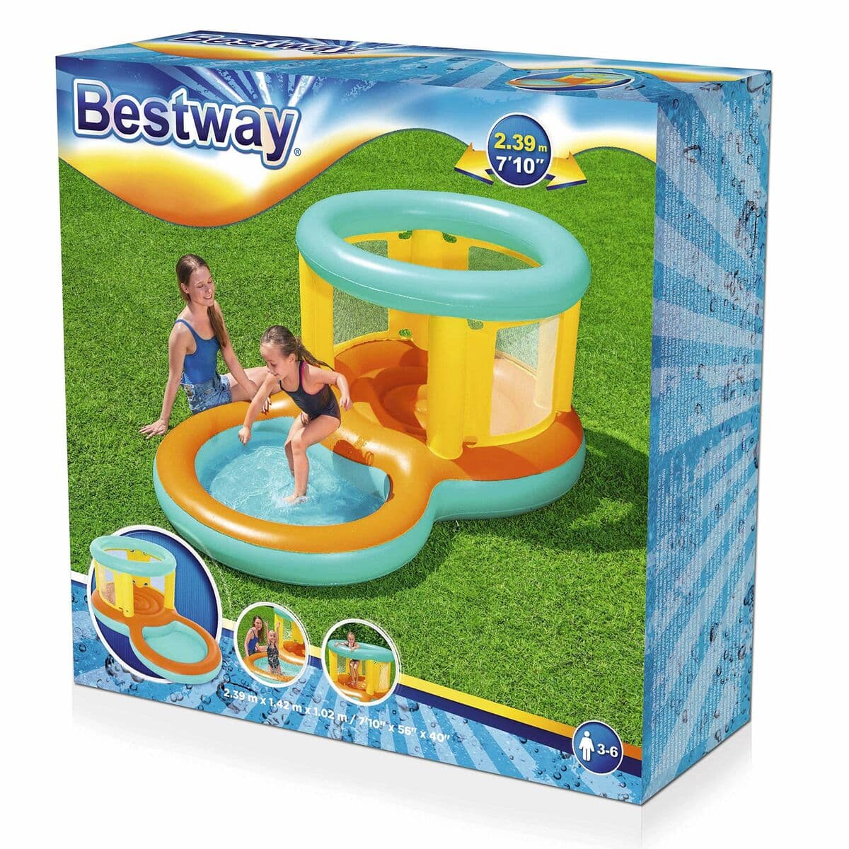Bestway Piscina Hinchable Parque de Juegos Saltador 239x142x102 cm +3 a 6 Años Jardin 52385 - Image 7