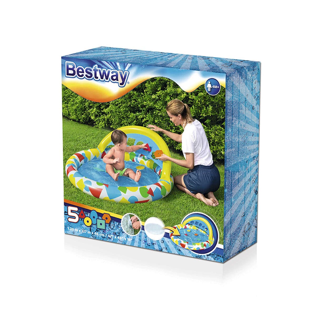 Bērnu baseins Bestway 120 x 117 x 46 cm 45 L - Image 4