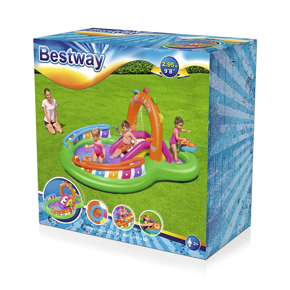 Bestway Lekbassäng Uppblåsbar Musikalisk Lekpark 295x190x137 cm +2 Års Trädgård 53117 - Image 2