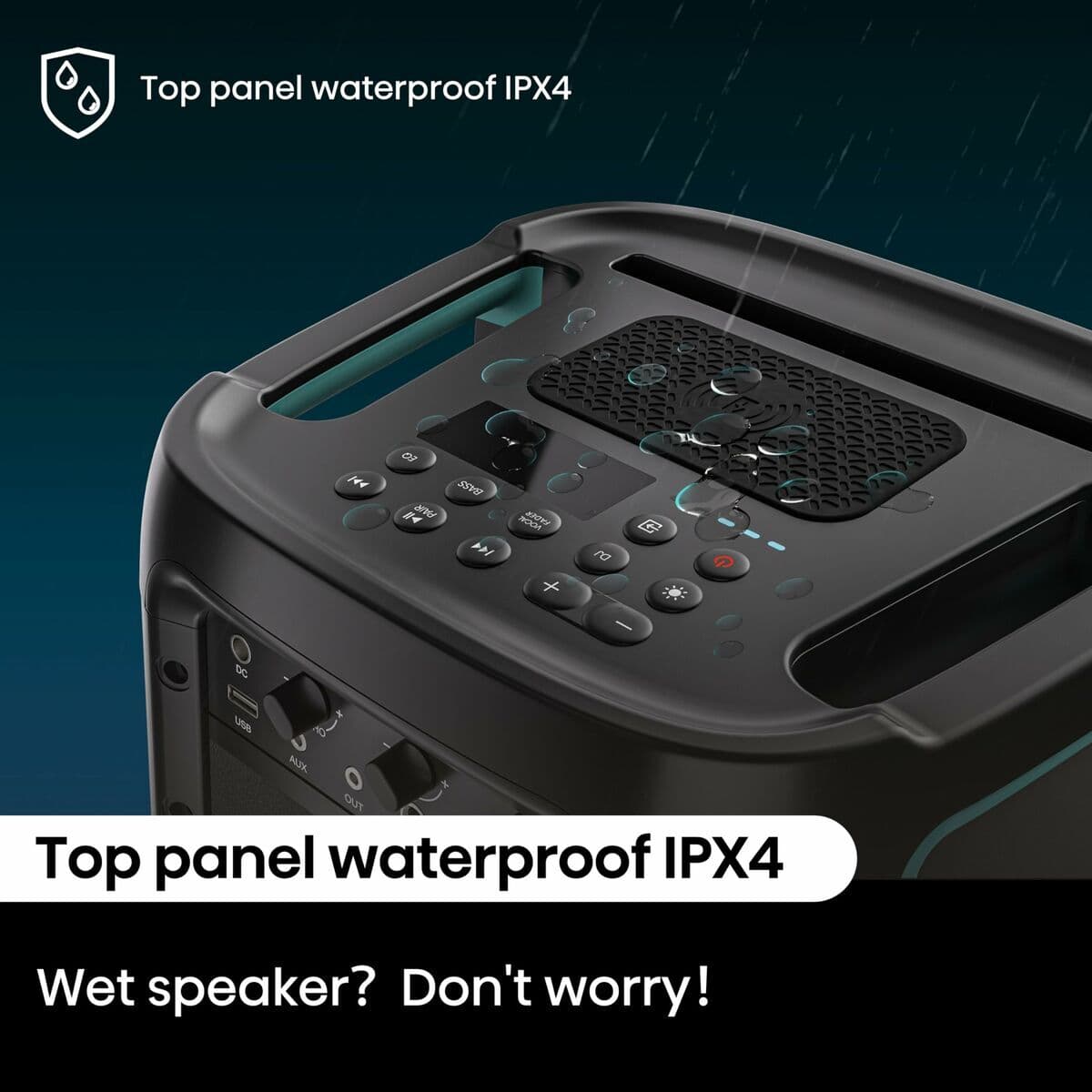 Tragbare Bluetooth-Lautsprecher Hisense Schwarz 300 W - Image 11