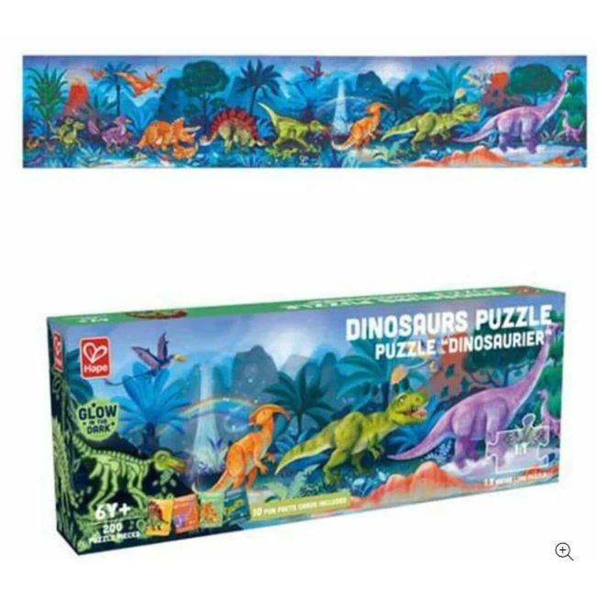 Puzzle Hape 150 x 30 cm 150 x 30 x 0,2 cm Dinosaurio 200 Piezas - Image 5