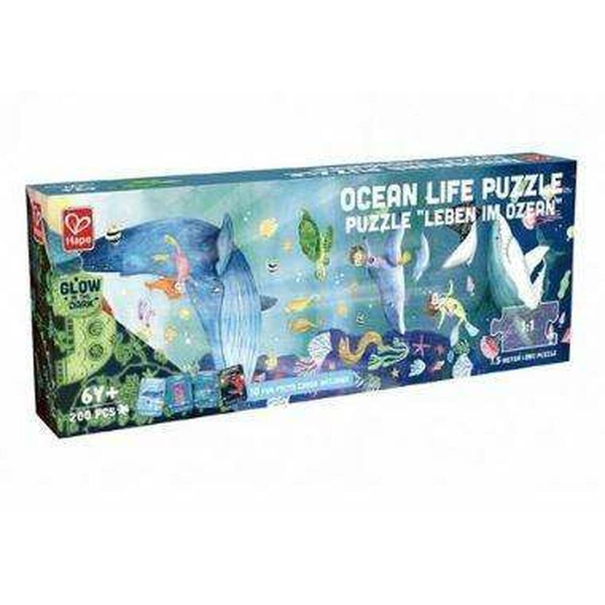 Puzzle Hape 150 x 30 cm 150 x 30 x 0,2 cm Marino 200 Piezas