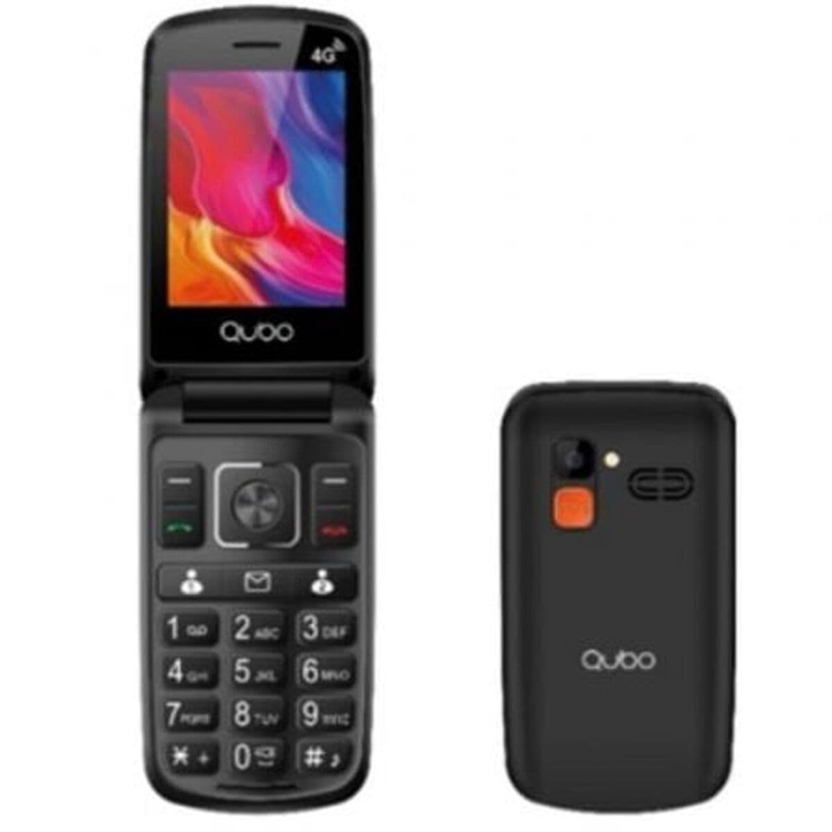 Mobiltelefon für ältere Erwachsene Qubo P-210NW 4G Schwarz 128 GB 256 GB Single Core 75"