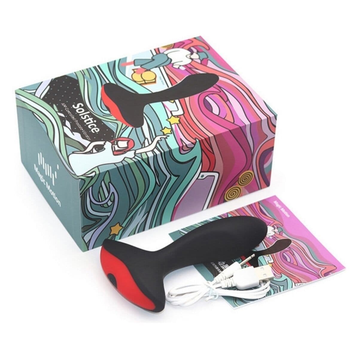 Prostatas Masažieris Magic Motion Solstice Melns/Sarkans - Image 5