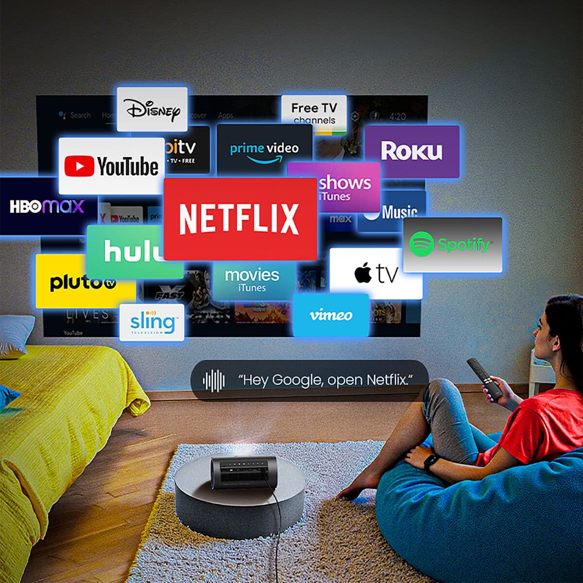 Projektorius JMGO PICOPLAY+POWERBANK+TRIPOD+BAG 1080 p 450 lm 1920 x 1080 px - Image 5