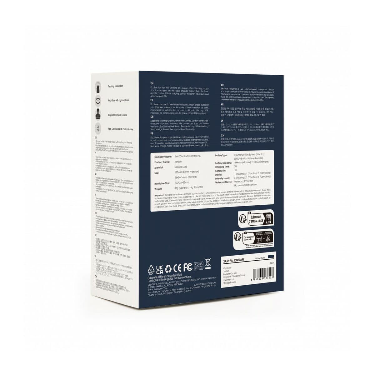 Plug Anal Svakom Schwarz (10 cm) - Image 17