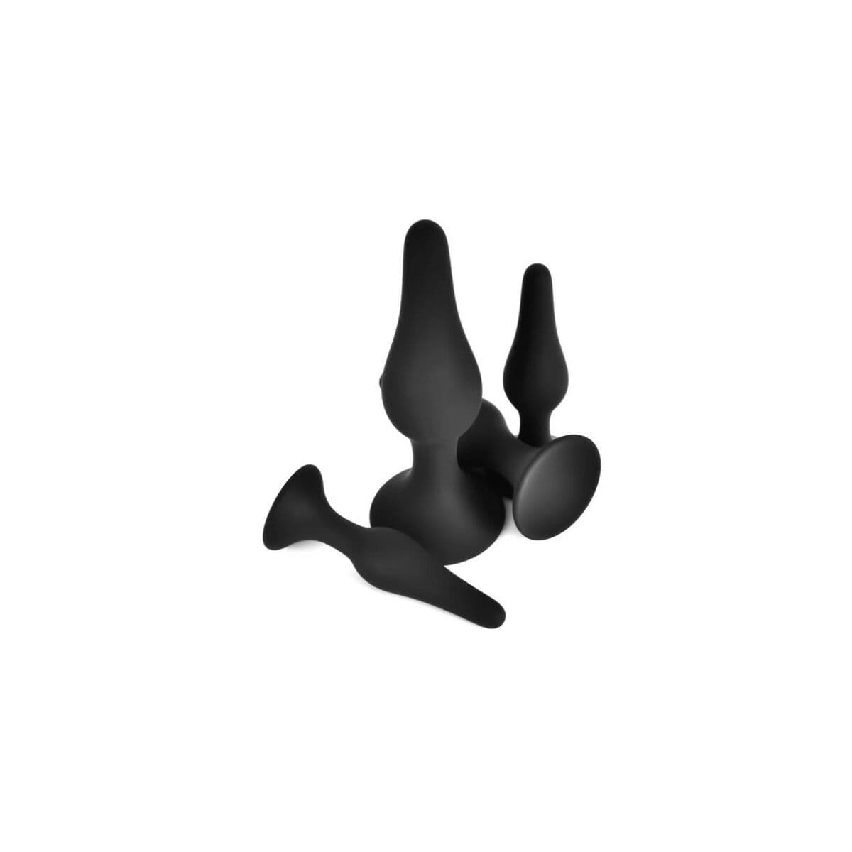 Plug Anal VSCNOVELTY Negro Silicona Set 4 Piezas - Image 2