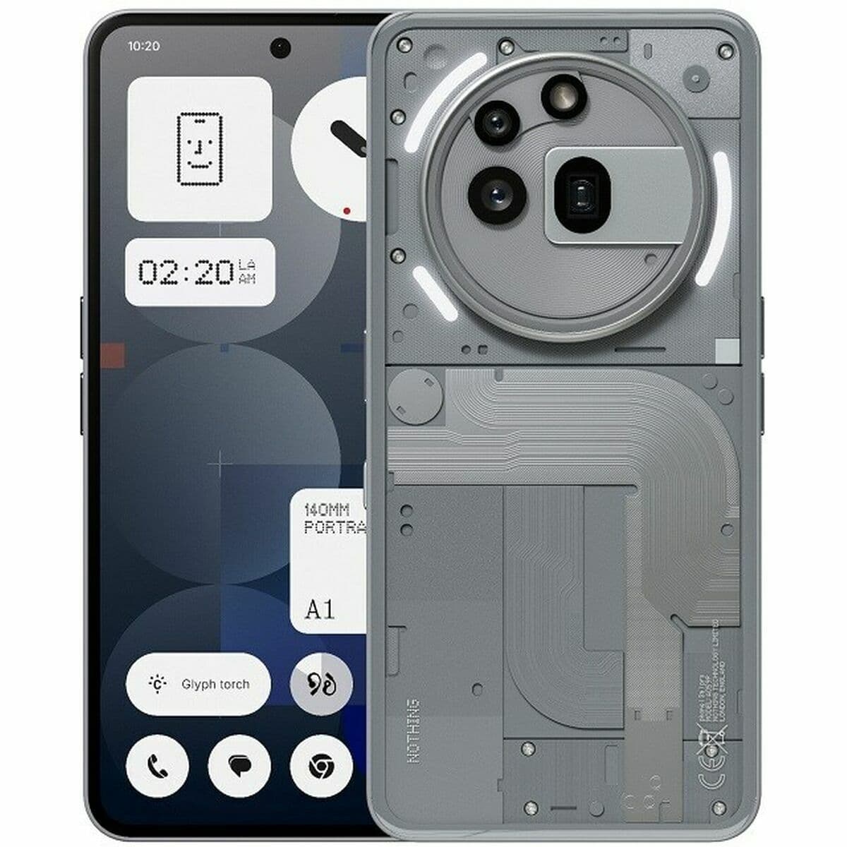 Išmanusis Telefonas Nothing PHONE(3A) PRO 6,77" 12 GB RAM 256 GB Pilka