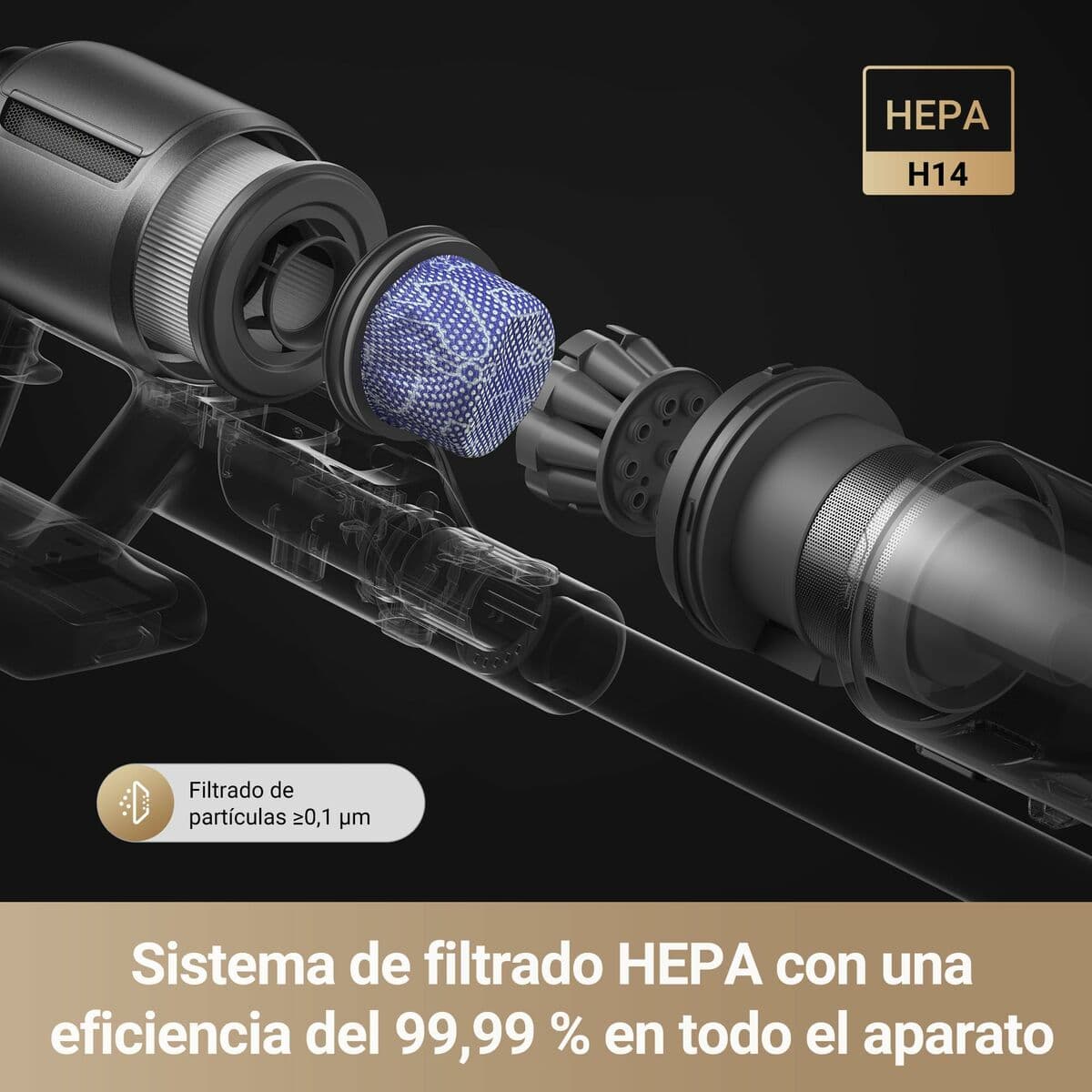 Dreame Aspirador Escoba inalámbrico Z30 850 W batería 0,6 L filtro HEPA negro - Image 17