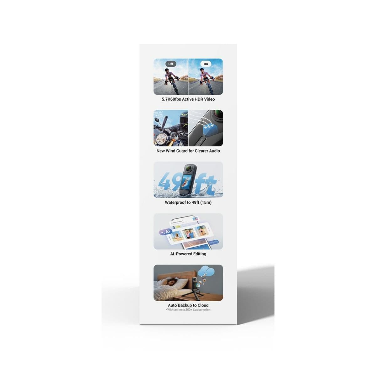 Sport-Kamera Insta360 CINSAAHA(X504) Schwarz - Image 17