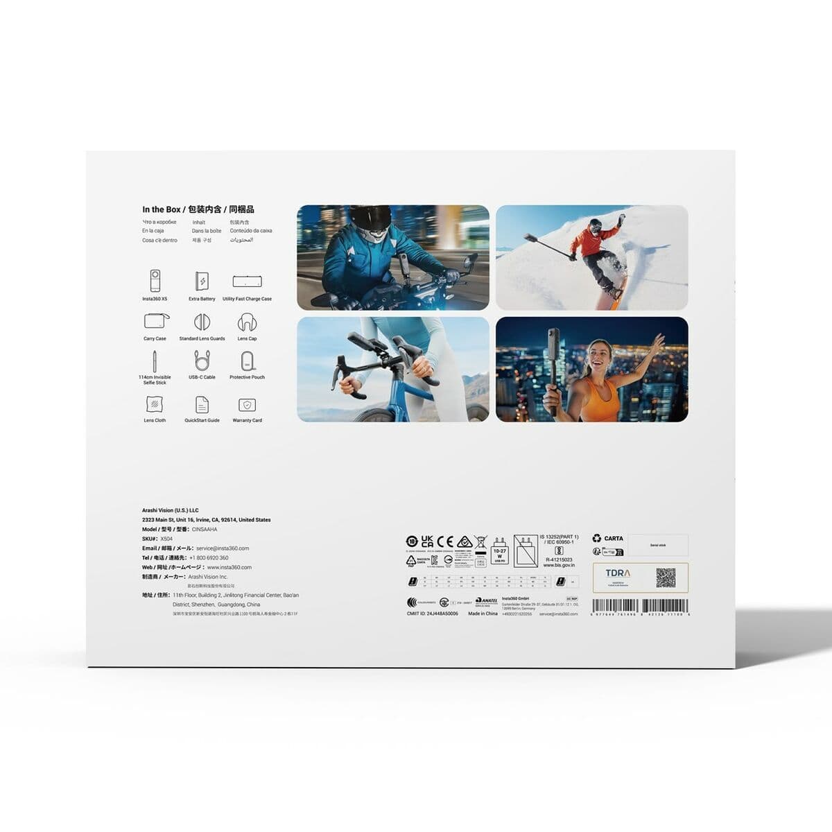 Sport-Kamera Insta360 CINSAAHA(X504) Schwarz - Image 19