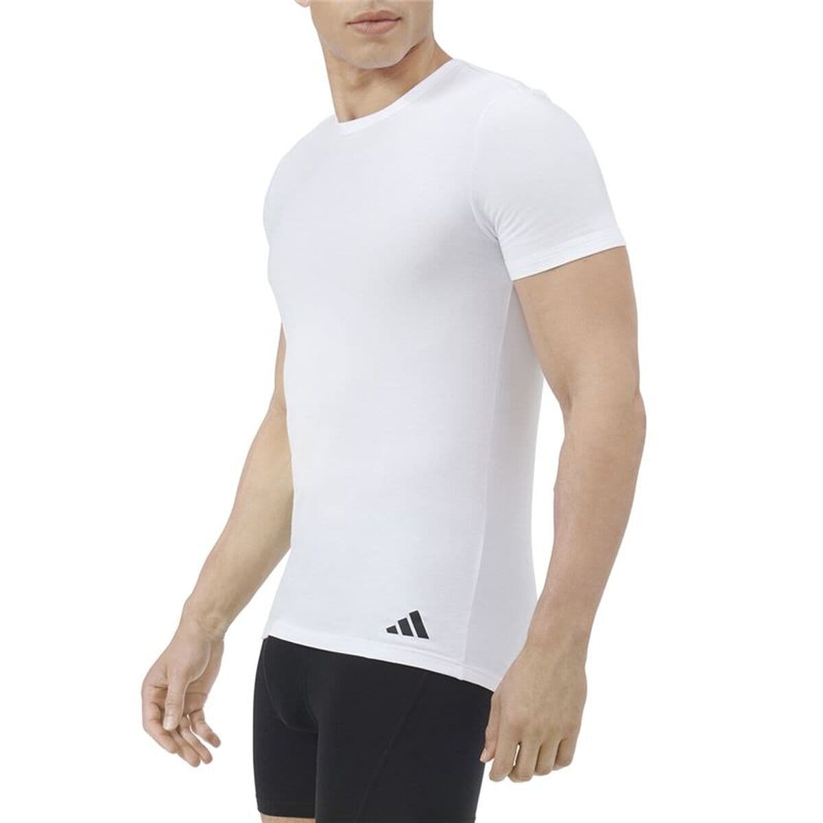 Herren Kurzarm-T-Shirt Adidas Crew 2P Active Flex - Image 2