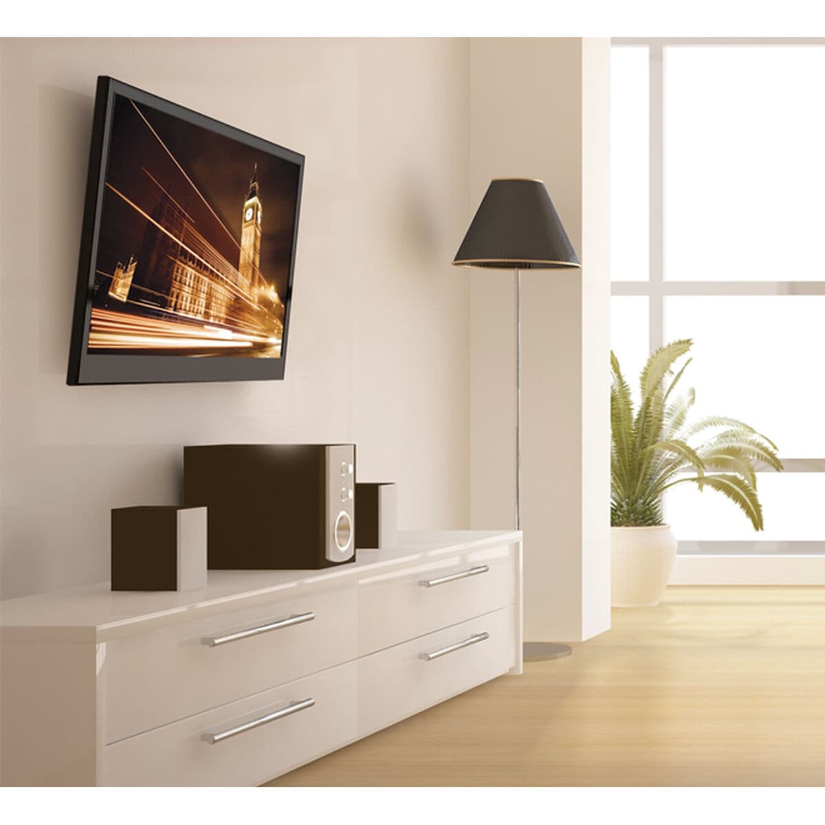 Support de TV B-Tech BT7523/B 25 kg 47" - Image 2