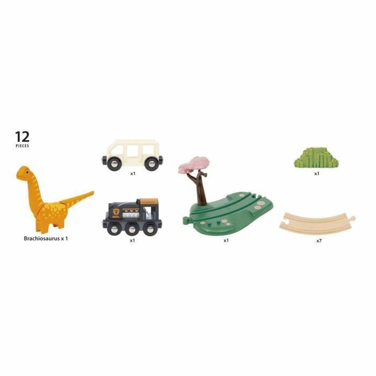 Tren con Circuito Brio Dinosaur circle set