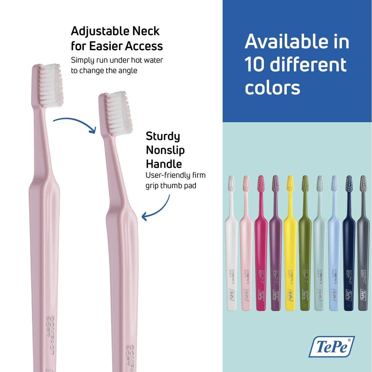 Četkica za Zube Tepe Compact Soft Svetlo roza - Image 3