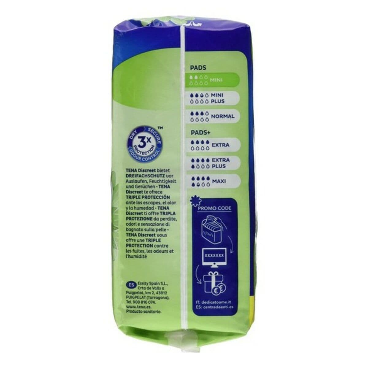 Inkontinens Sanitærpute Discreet Mini Tena (24 uds) - Image 2