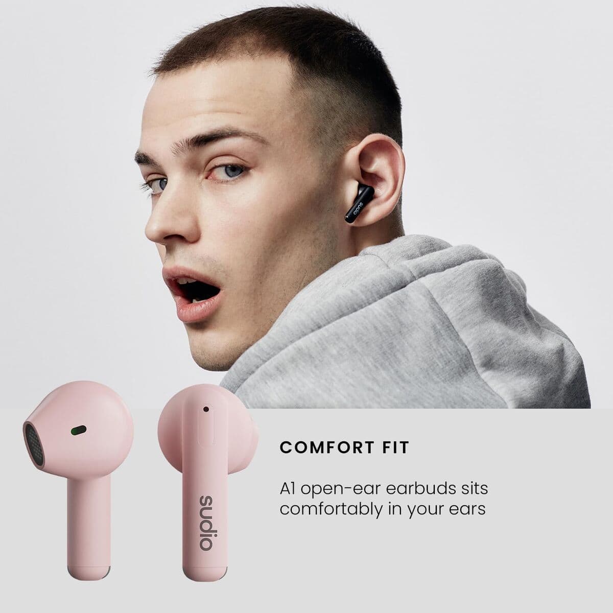 Écouteurs in Ear Bluetooth Sudio A1 True Wireless Rose - Image 5