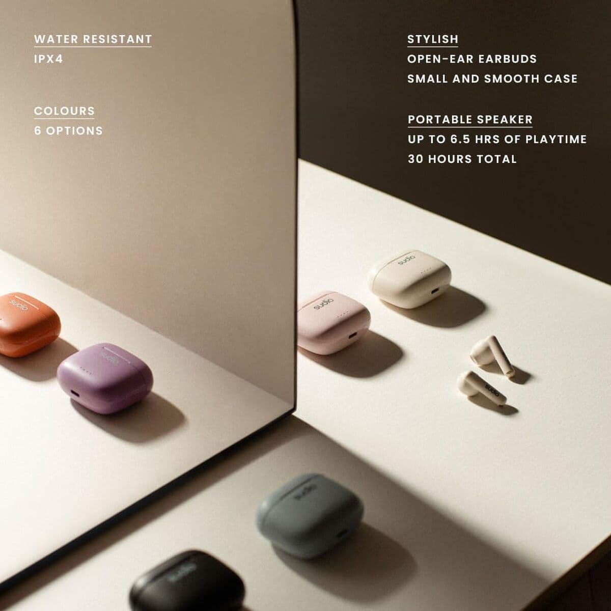 Écouteurs in Ear Bluetooth Sudio A1 True Wireless Rose - Image 12