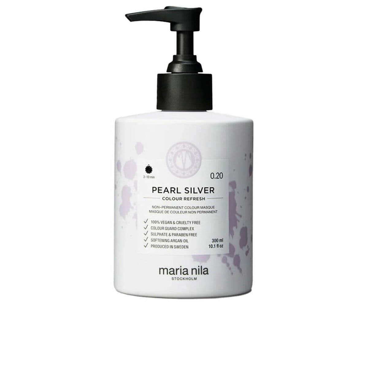 Semi-permanent coloring mask Maria Nila COLOUR REFRESH Nº 0.20-Pearl Silver 300 ml
