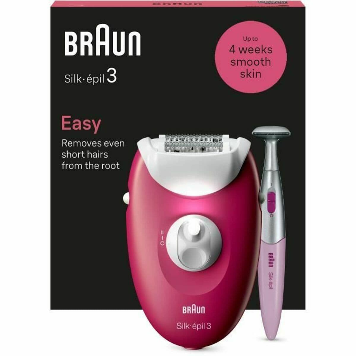 Elektrisk Epilator Braun 3-202 Fuchsia - Image 2