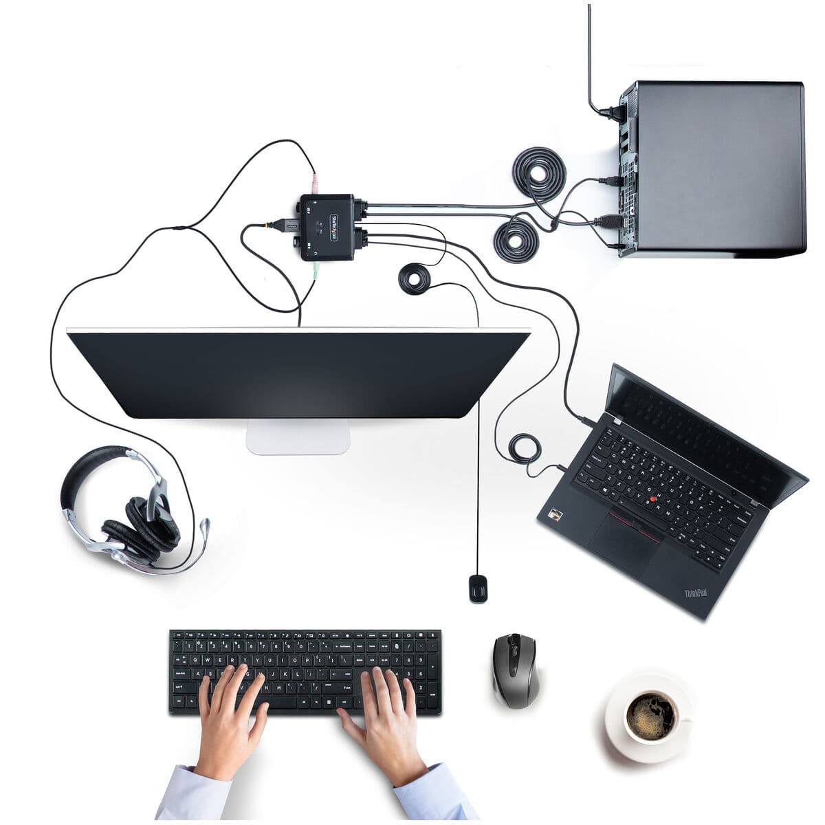 Switch KVM Startech C2-H46-UAC-CBL-KVM 1,8 m - Image 3