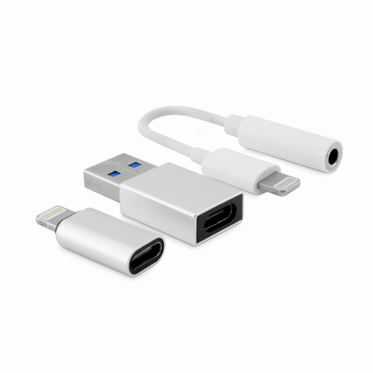 Câble USB CoolBox COO-CKIT-APPL Blanc