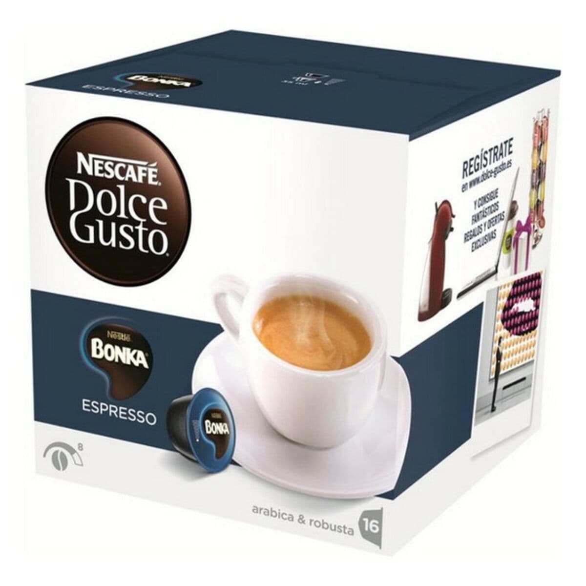 Kaffeekapseln Dolce Gusto Espresso Bonka 3 Stücke (16 Stück)