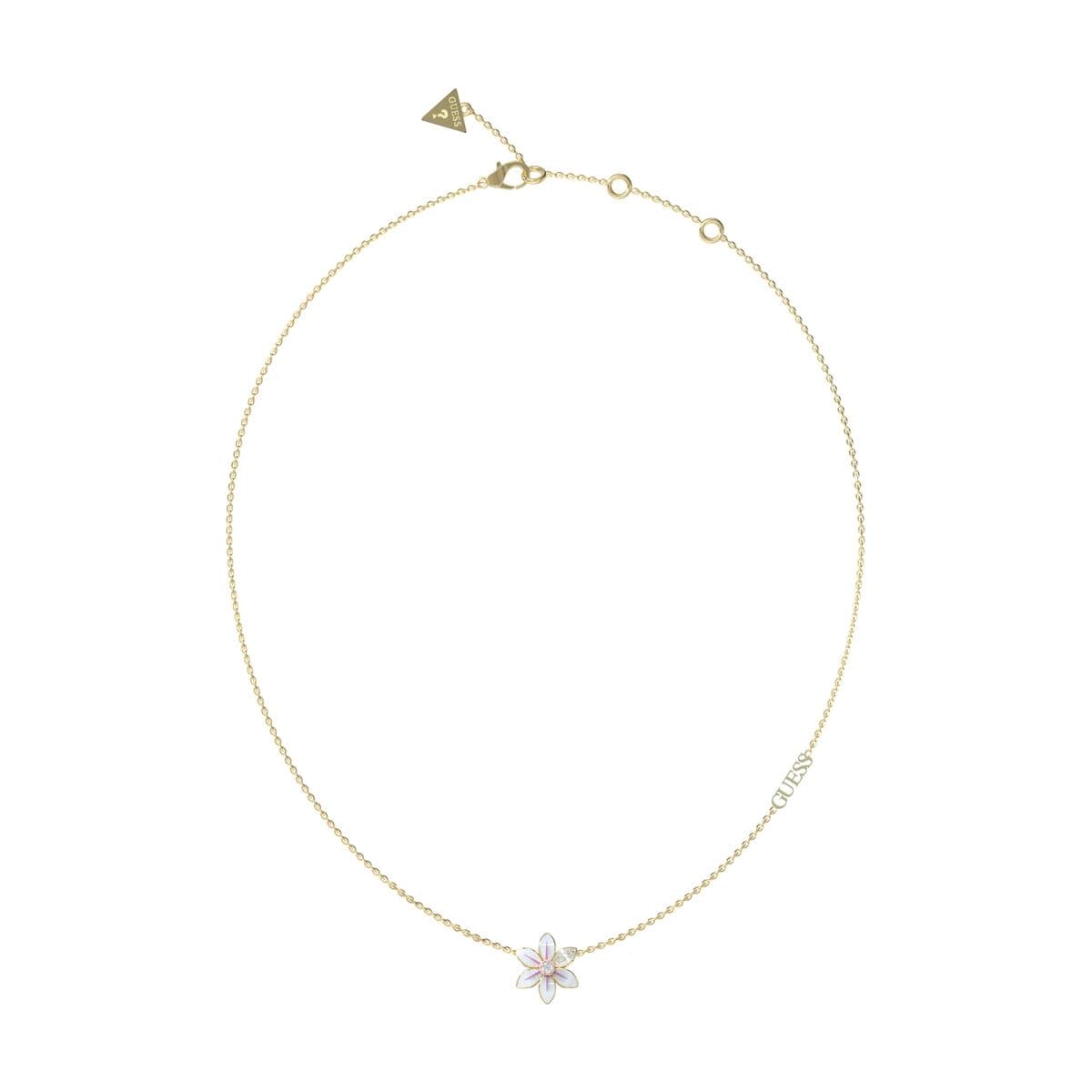 Naisten kaulakorut Guess JUBN04136JWYGWHT-U Kullattu