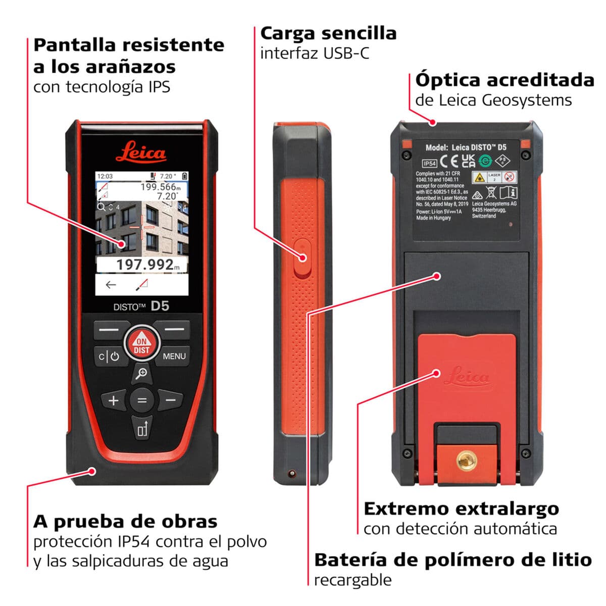 Etäisyysmittari Leica Geosystems DISTO D5 200 m - Image 4