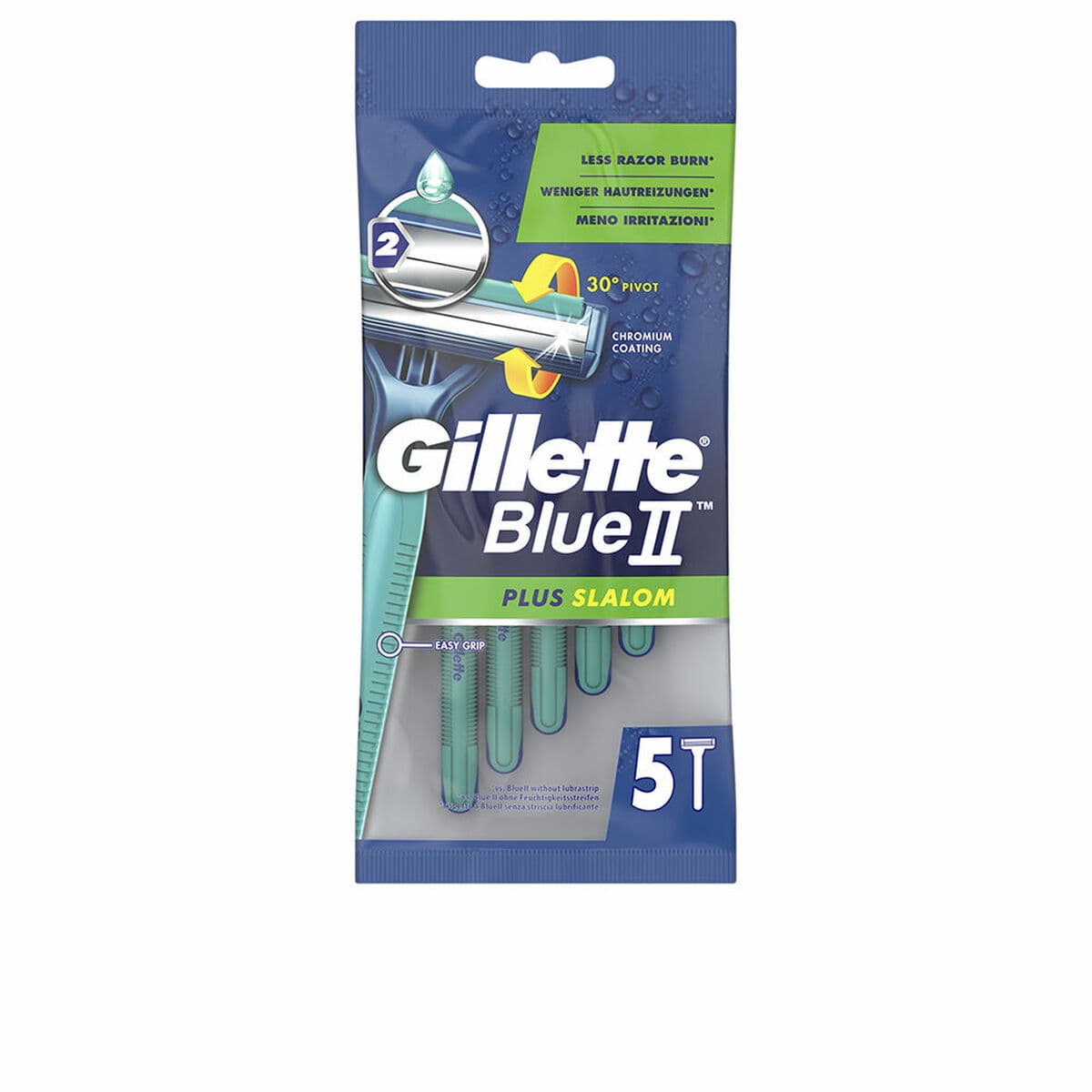 Lame de Ras de Unică Folosință Gillette Blue II Plus Slalom 5 Unități