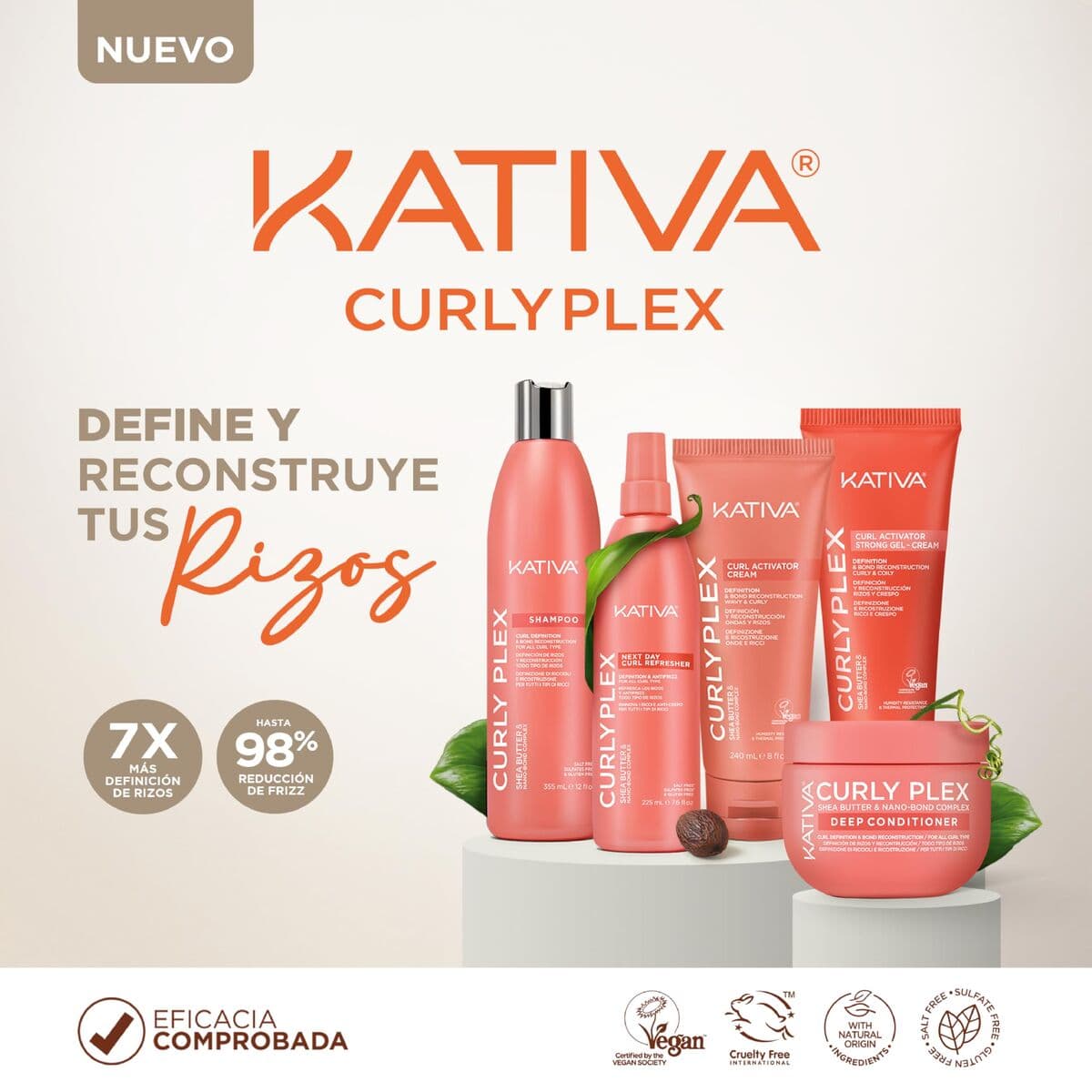 Champú para Pelo Rizado Kativa KATIVA CURLY PLEX 355 ml - Image 9