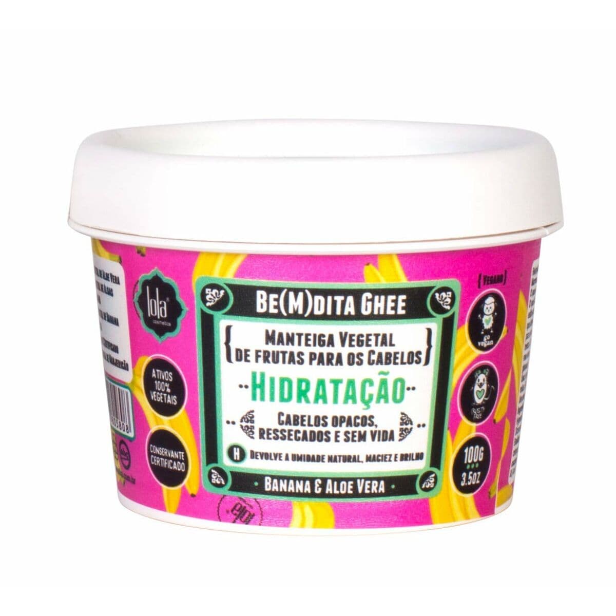 Hårmaske Lola Cosmetics Be(M)Dita Ghee Banana & Aloe Vera 100 g