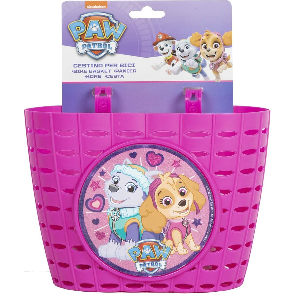 Cesta Infantil para Bicicleta The Paw Patrol Rosa - Image 3