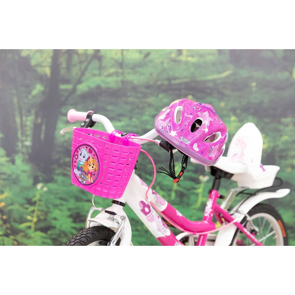 Cesta Infantil para Bicicleta The Paw Patrol Rosa - Image 5