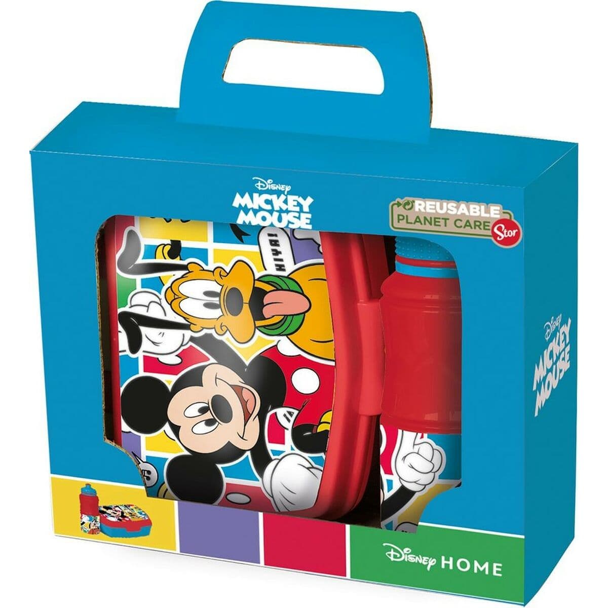 Kutija za Ručak s Umetnutom Bocom Mickey Mouse CZ11277 380 ml 17 cm Plastika - Image 2