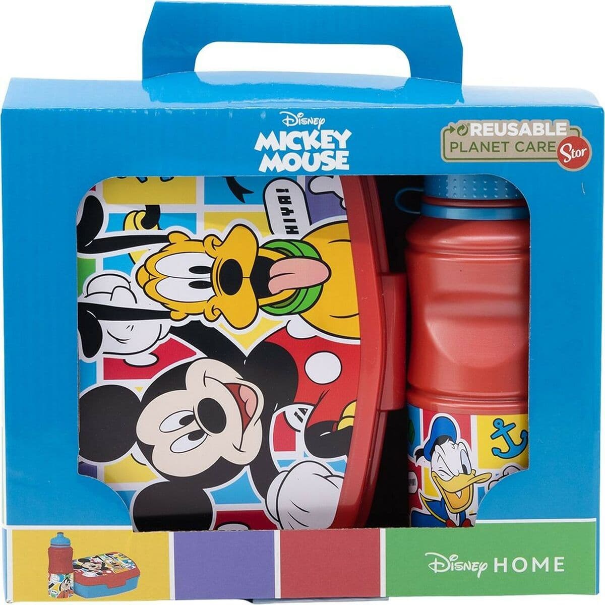 Kutija za Ručak s Umetnutom Bocom Mickey Mouse CZ11277 380 ml 17 cm Plastika - Image 3