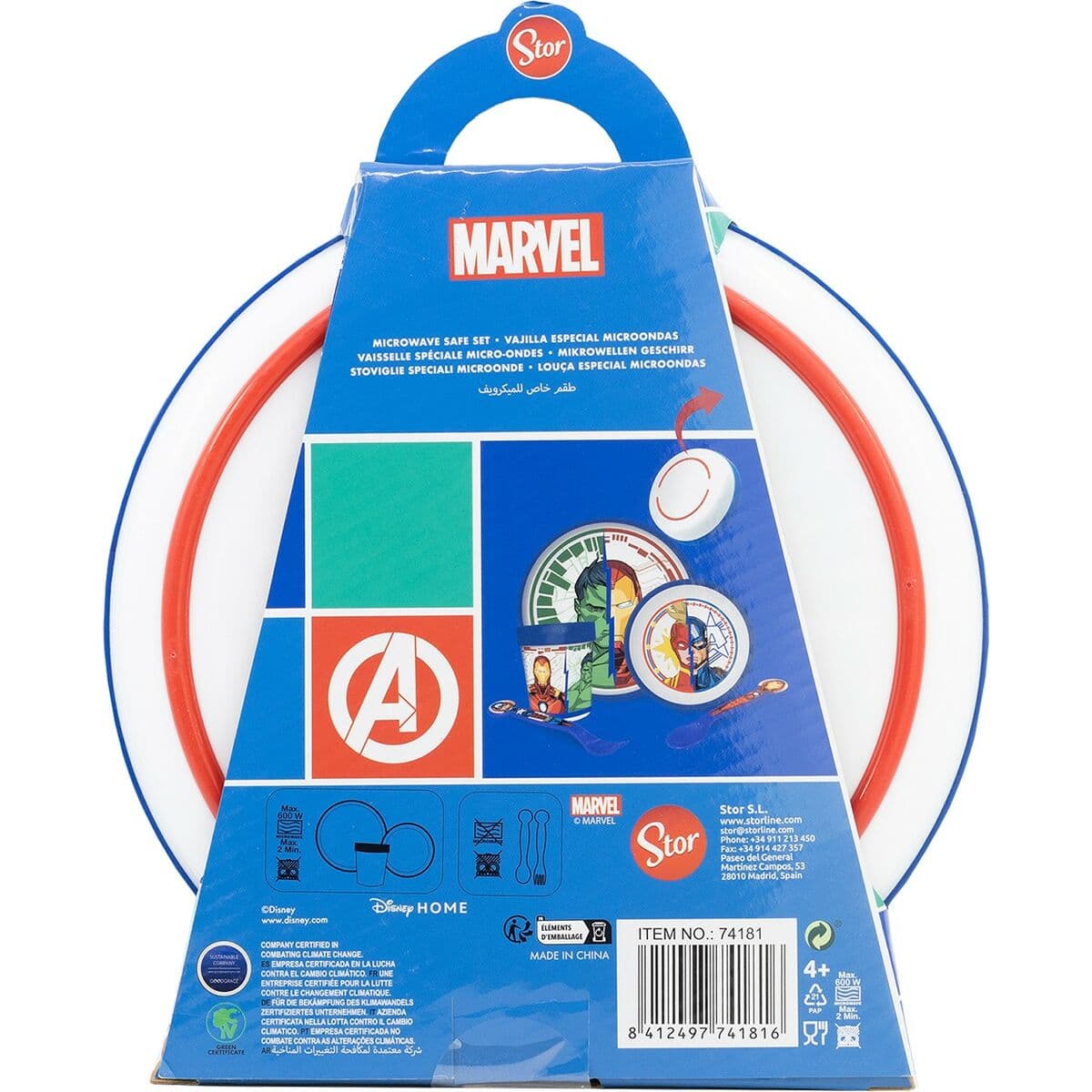 Set de Menaje Infantil The Avengers CZ11304 Plástico (5 Piezas) - Image 4