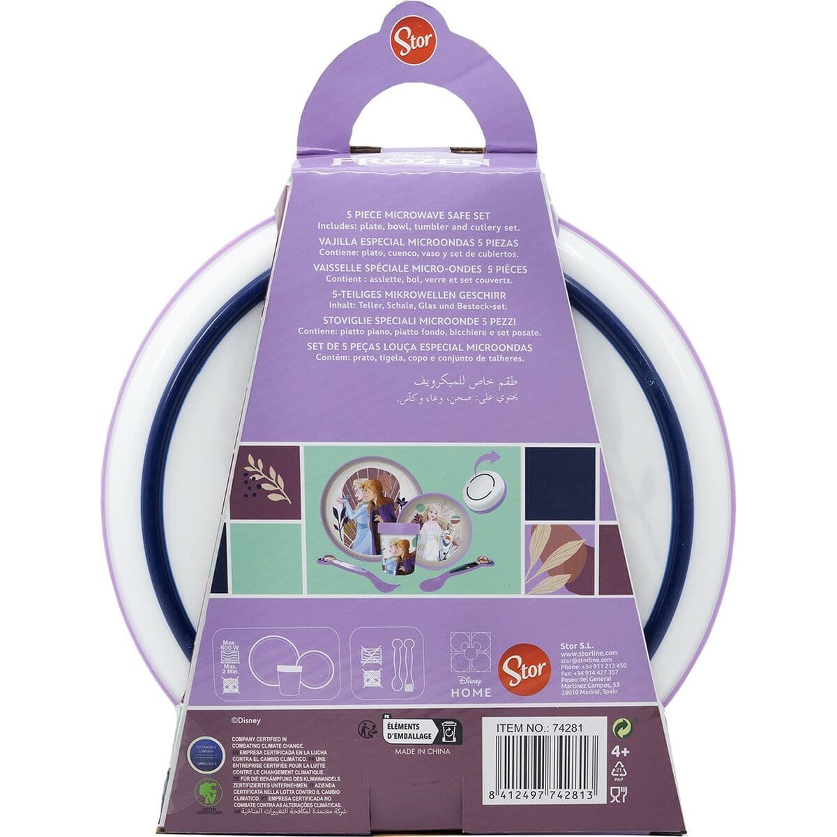 Set de Menaje Infantil Frozen CZ11305 (5 Piezas) - Image 4