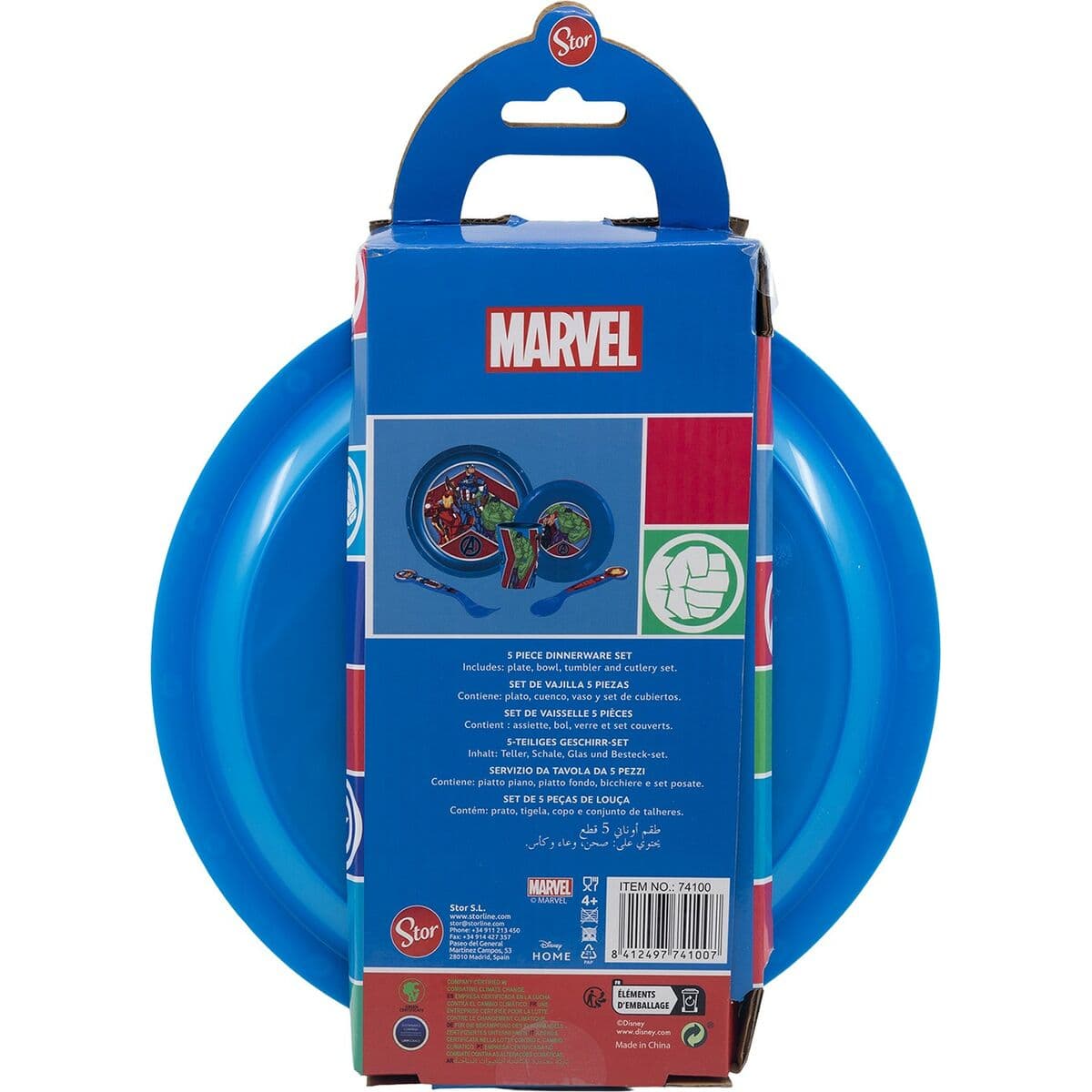 Set de Menaje Infantil The Avengers CZ11309 Plástico (5 Piezas) - Image 4