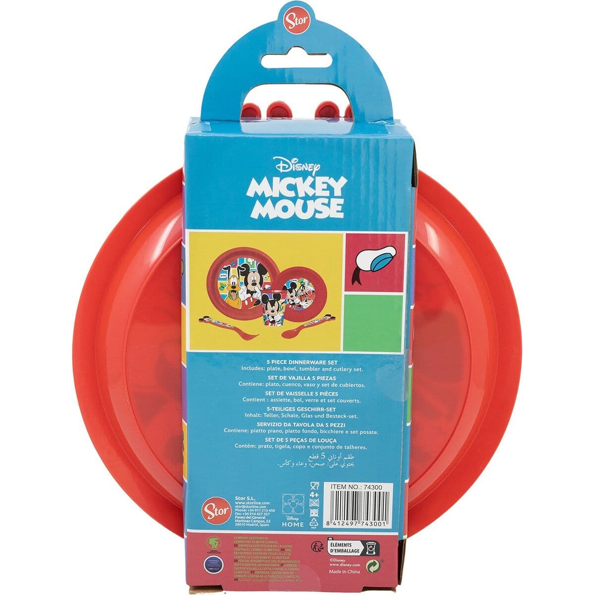 Set de Menaje Infantil Mickey Mouse CZ11311 (5 Piezas) - Image 3