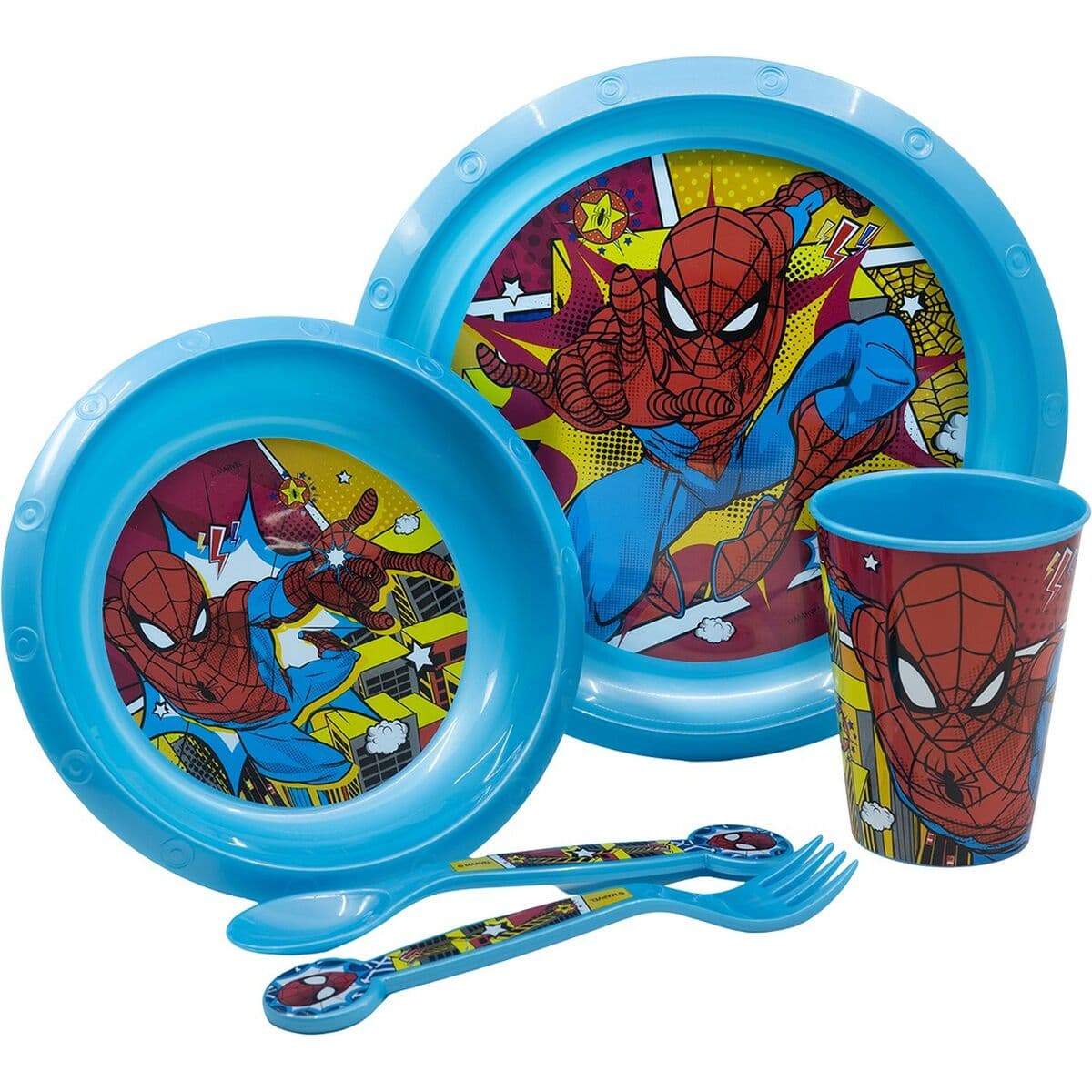 Matset för barn Spider-Man CZ11313 Plast (5 Delar) - Image 5