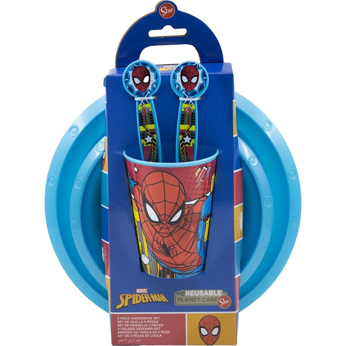 Matset för barn Spider-Man CZ11313 Plast (5 Delar) - Image 6