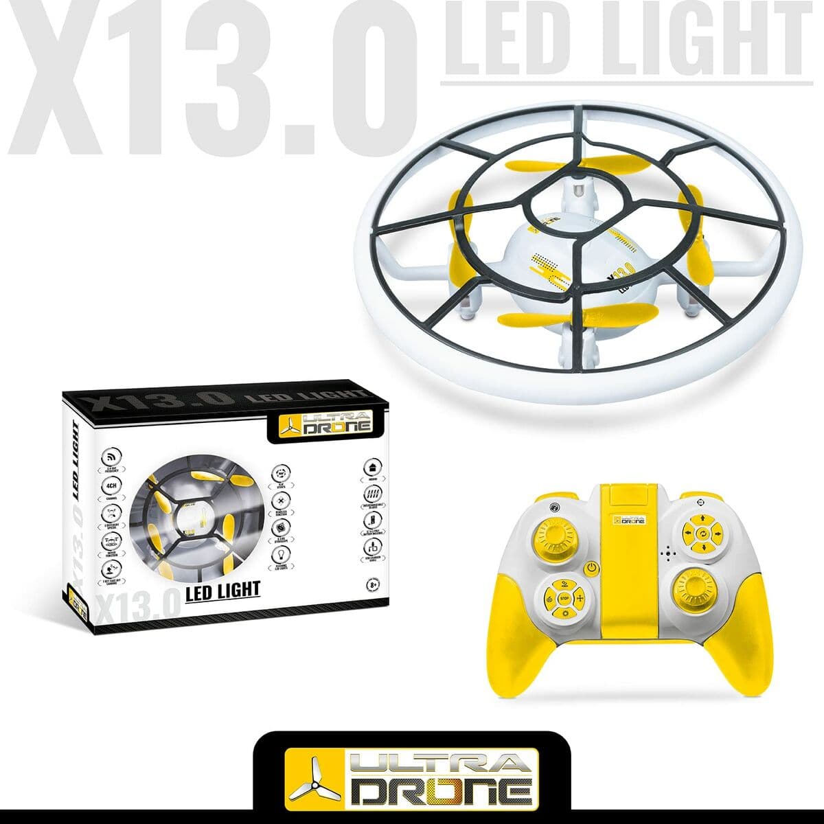 Tālvadības Kontroles Drons Mondo Ultradrone X13 LED Licht - Image 2