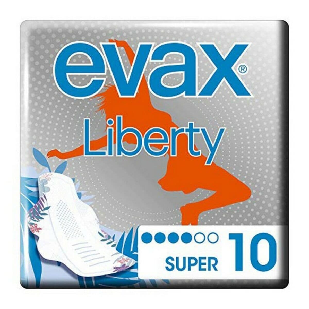 Podpaski Super ze Skrzydełkami Evax Liberty 10 Sztuk