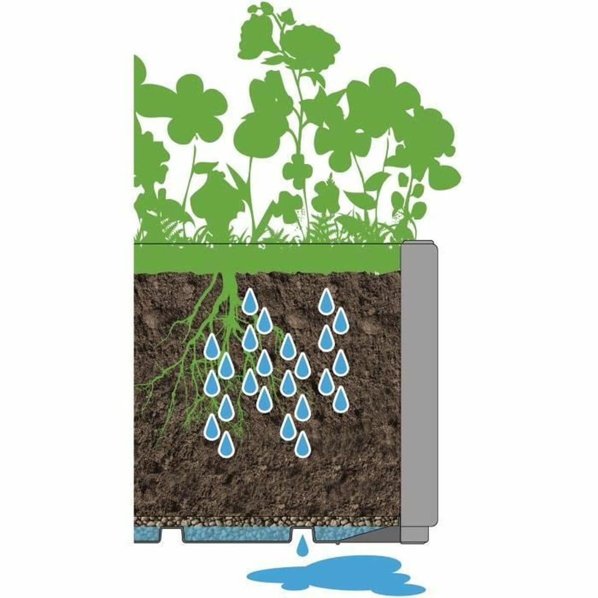 Kukkaruukku Stefanplast Ruskeanharmaa - Image 4